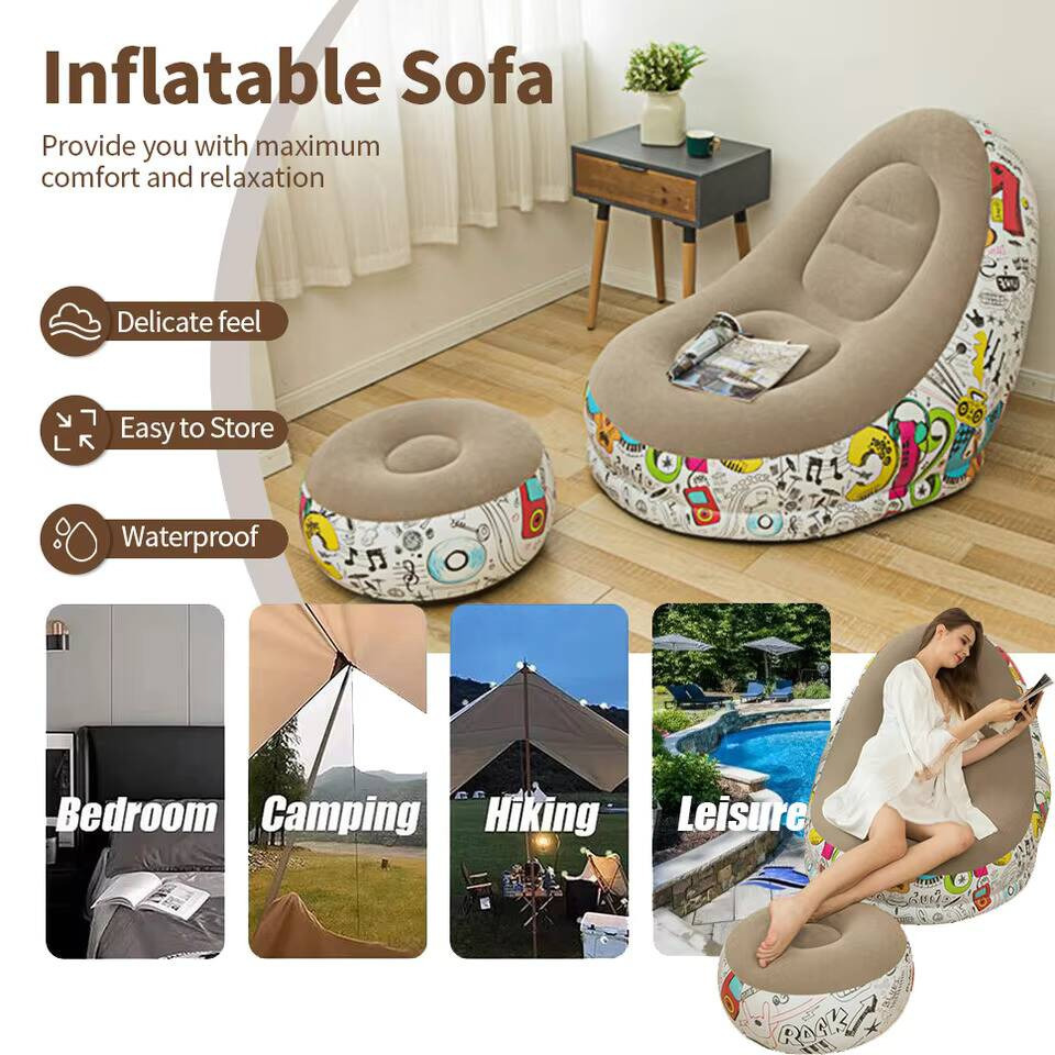 Modern Eco-flocked PVC Inflata - Outdoor Furniture Designer บทวิจารณ์และราคา