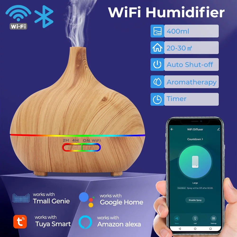 Tuya WiFi Smart Air Humidifier - Outdoor Furniture Oil บทวิจารณ์และราคา