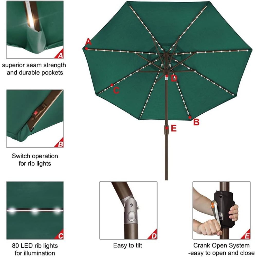 USA 10-Year-Non-Fading Solar 9 - Outdoor Furniture Year Round บทวิจารณ์และราคา