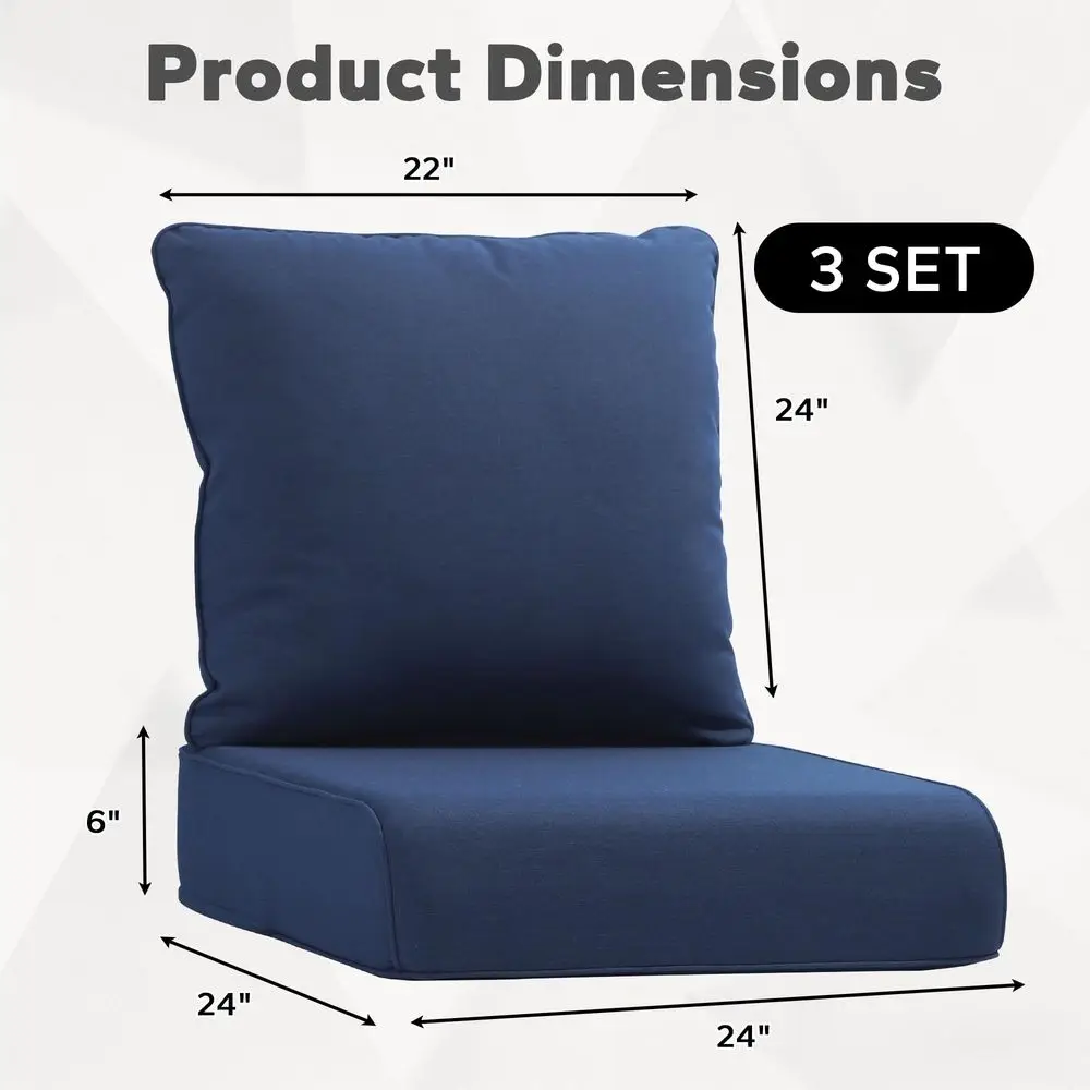 Outdoor Chair Cushions Set, 24 - Outdoor Furniture Cushions 24 X 24 บทวิจารณ์และราคา
