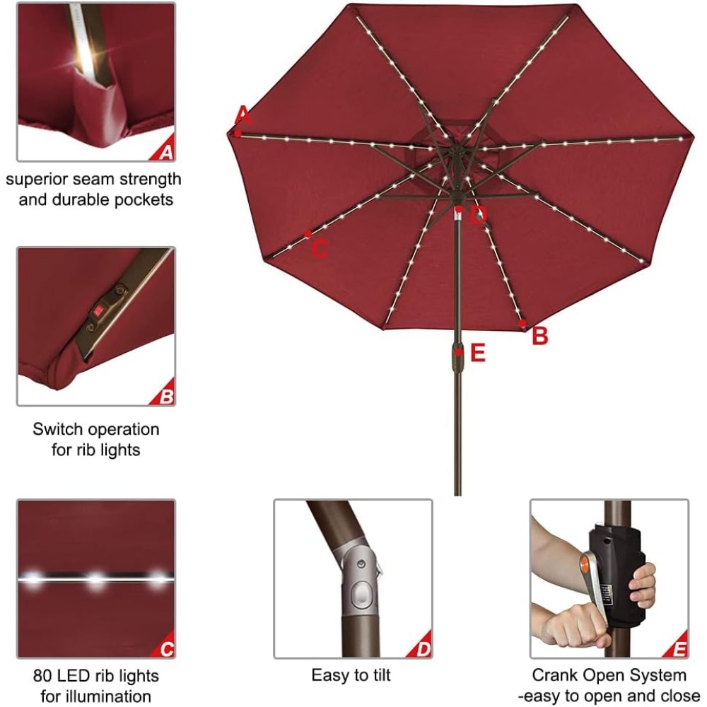 USA 10-Year-Non-Fading Solar 9 - Outdoor Furniture Year Round บทวิจารณ์และราคา