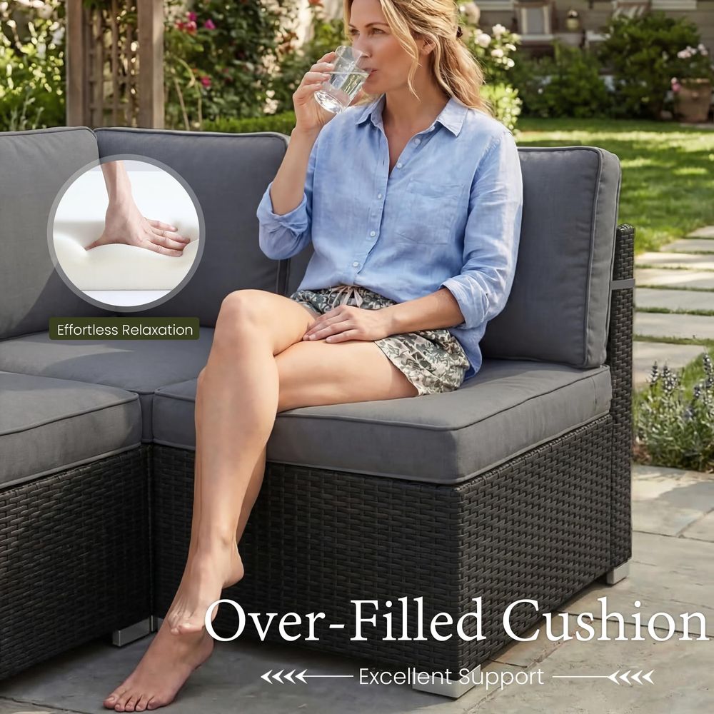 15 Piece Patio Furniture Set w - Outdoor Furniture And Fire Pit บทวิจารณ์และราคา
